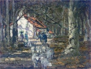 In The Forest Of Klampenborg, Denmark by James Kay