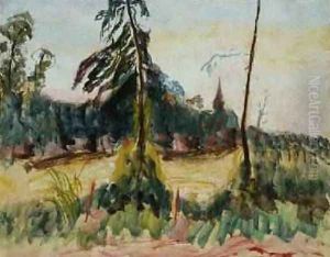 Landscape with Trees and a Small Church by Roderic O'Conor