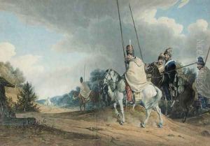 Cossack Patrol by Aleksander Orlowski