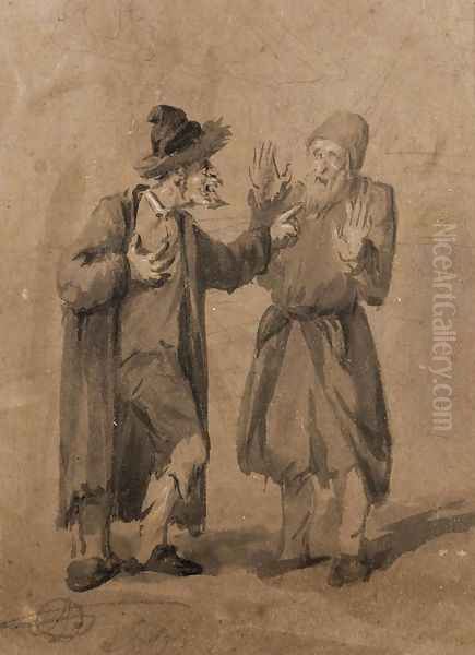 Two Jews Quarrelling - view 1