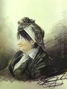 Portrait of A. M. Lanskaya by Aleksander Orlowski