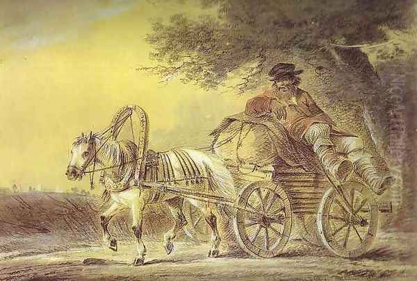 Peasant in a Cart - view 1