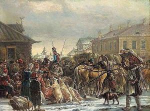 Hay Market, St. Petersburg by Aleksander Orlowski