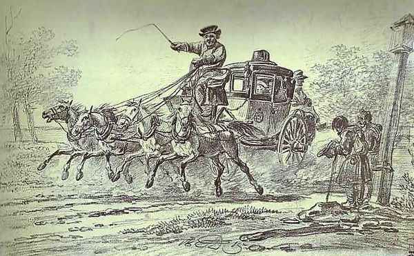 Peasants by the Carriage - view 1
