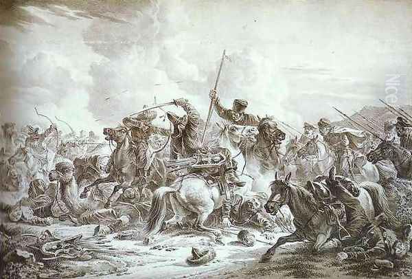 Battle of Cossaks with Kirgizes - view 1