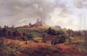 Stolpen Castle 1830 by Ernst Ferdinand Oehme