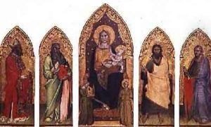 Madonna and Child with Saints by Andrea Orcagna