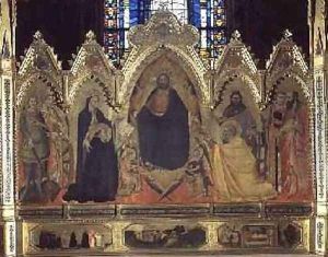 The Strozzi Altarpiece 1357 6 by Andrea Orcagna