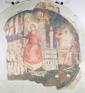 The Expulsion of the Duke of Athens from Florence by Andrea Orcagna