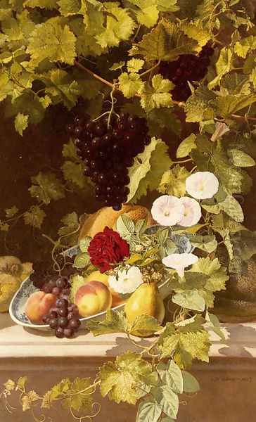 A Still Life With Fruit, Flowers And A Vase - view 1