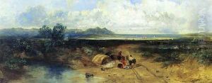 The Rivals, from Malldraeth Bay, Anglesey by John Wright Oakes