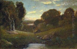 Landscape At Sunset by William Keith