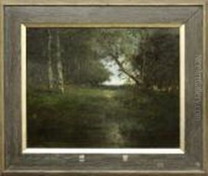Framed Oil On Board, Wooded Landscape