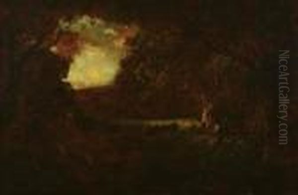 Figures In An Oak Glade - view 1