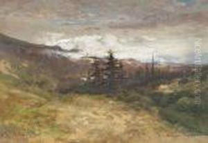 Russian River; River Study (double-sided) by William Keith