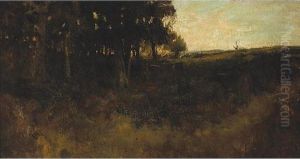 A Forest Clearing At Sunset by William Keith