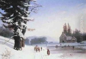 Wooded River Landscape