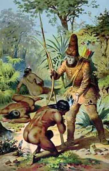 Robinson Crusoe and Man Friday 1880 - view 1