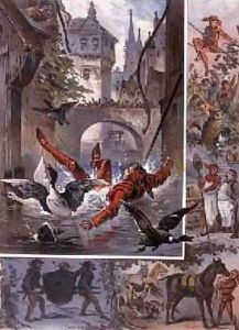 Illustration for Till Eulenspiegel Story by Richard Strauss 1864-1949 1860-80 by Carl Offterdinger
