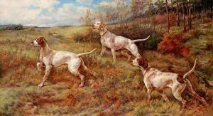 Hunting in the Fall - Three Pointers by Edmund Henry Osthaus