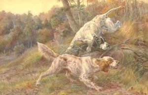 Two Setters out Hunting by Edmund Henry Osthaus