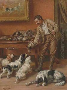 A Huntsman Returning Home with Game by Edmund Henry Osthaus