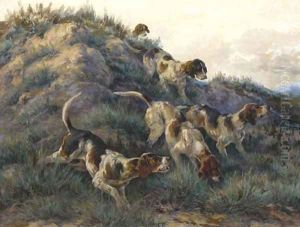 Hounds on a scent by Edmund Henry Osthaus