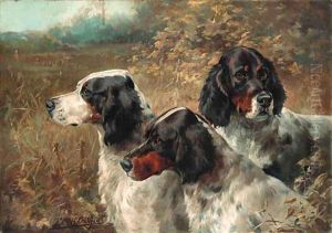 Three English Setters by Edmund Henry Osthaus
