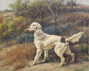 A Setter in a Landscape by Edmund Henry Osthaus