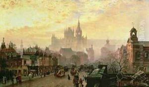 St Pancras Hotel and Station from Pentonville Road