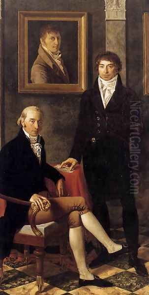 Portrait of François Wynckelman, François van der Donckt and Joseph Odevaere 1805 - view 1
