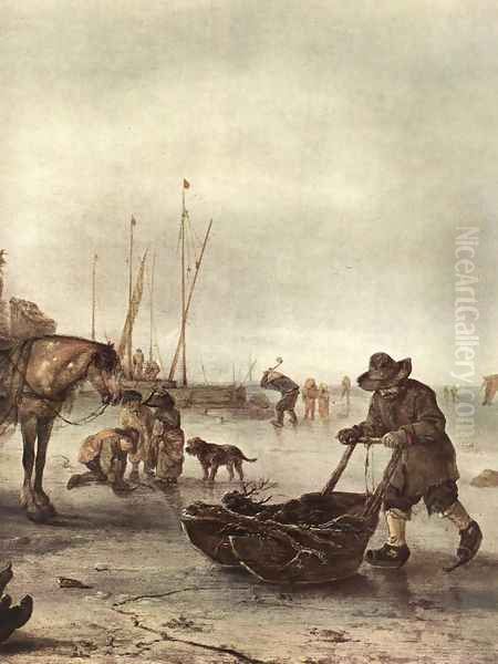 Winter Landscape (detail) c. 1643 - view 1
