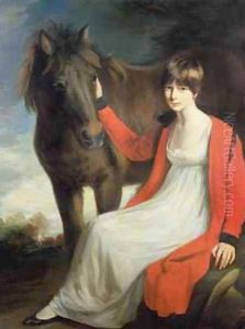 Portrait of Miss Emily Beauchamp with her Pony Portrait of Miss Emily Beauchamp with her Pony