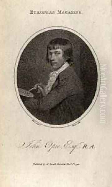 Portrait of John Opie 1761-1807 engraved by Ridley 1798 - view 1