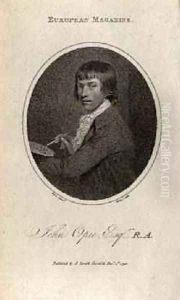 Portrait of John Opie 1761-1807 engraved by Ridley 1798 Portrait of John Opie 1761-1807 engraved by Ridley 1798
