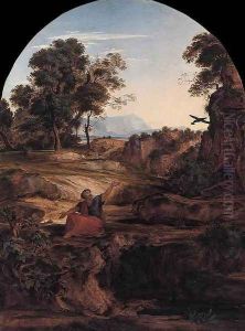 Elijah in the Wilderness 1831 by Johann Heinrich Ferdinand Olivier