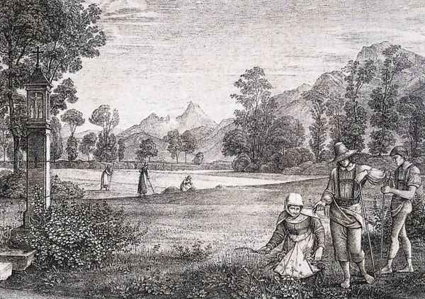 Meadow before Aigen, Friday 1823 - view 1