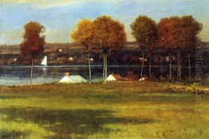 Along the Mianus River by Leonard Ochtman