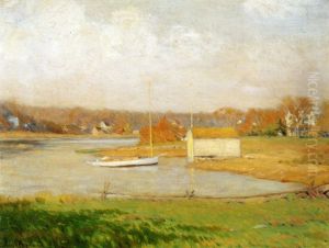 On the Mianus River by Leonard Ochtman