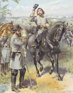 General Pickett taking the order to charge from General Longstreet Battle of Gettysburg 3rd July 1863 by Henry Alexander Ogden