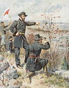 General Sherman at Kenesaw Mountain during the Battle of Allatoona Pass 4th October 1864 by Henry Alexander Ogden