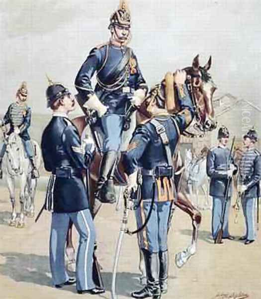 US Cavalry and Infantry full dress 1888 - view 1