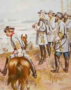 General Robert E Lee 1807-70 at the Battle of Fredericksburg 13th December 1862 by Henry Alexander Ogden