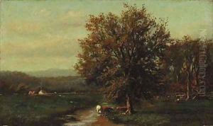 Cows by a Stream by John Clinton Ogilvie