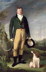 An Unknown Man With his Dog, 1815 by William Owen