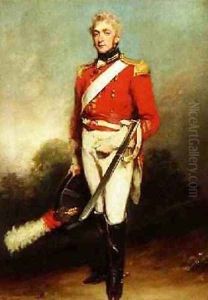 Portrait of James Townley of the lst Life Guards in uniform by William Owen