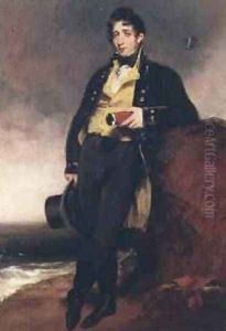 Portrait of Robert Townley 1782-1849 holding a telescope by William Owen