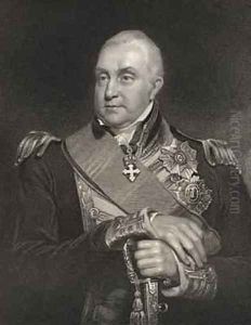 Admiral Edward Pellew, engraved by William Holly 1807-71 from National Portrait Gallery, volume III, published c.1835 by William Owen
