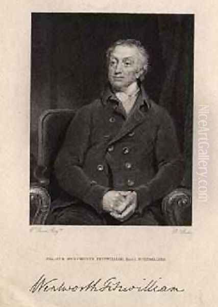 William Wentworth Fitzwilliam, 2nd Earl Fitzwilliam 1748-1833, engraved by R. Hicks, 1829 - view 1