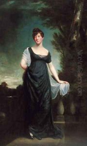Portrait of Mrs Shaw of Greens Norton, Towcester by William Owen